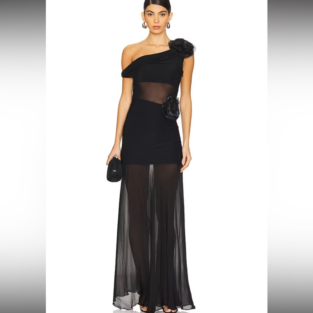 Deme Abby Gown maxi black dress